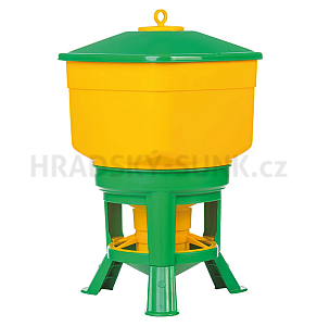 Krmítko hranaté plastové  na 40 litrů = 27 kg krmiva